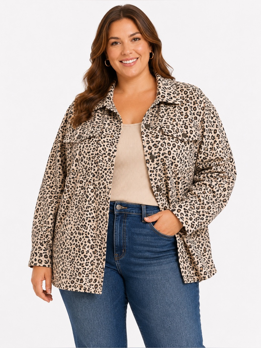 TanJay jacket size xl leopard